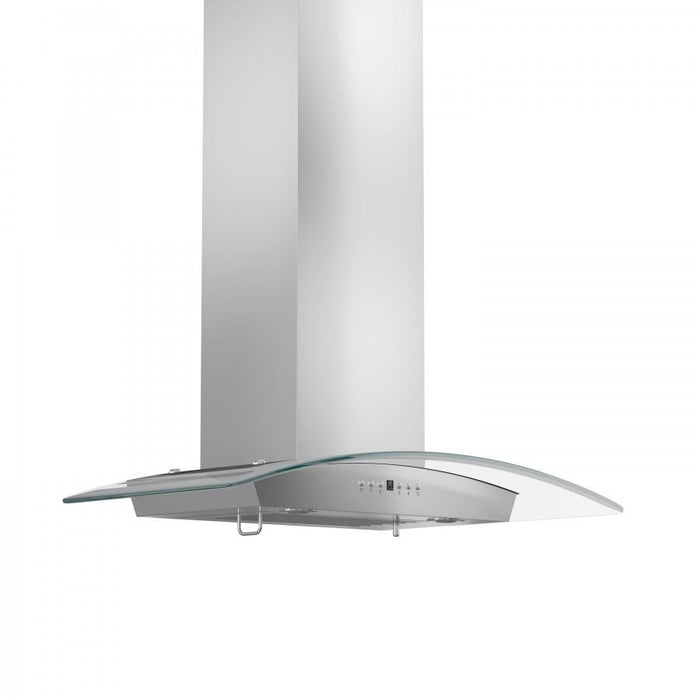 ZLINE 30" Stainless Steel Wall Range Hood with Crown Molding, KZCRN - 30 - Farmhouse Kitchen and Bath