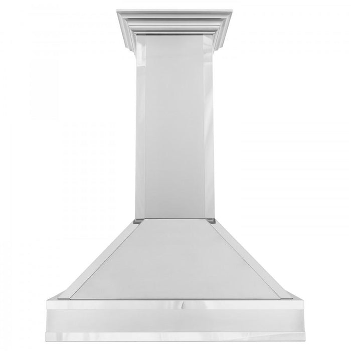 ZLINE 30" Wall Range Hood. DuraSnow Stainless, Mirror Accents, 655MR - 30 - Farmhouse Kitchen and Bath