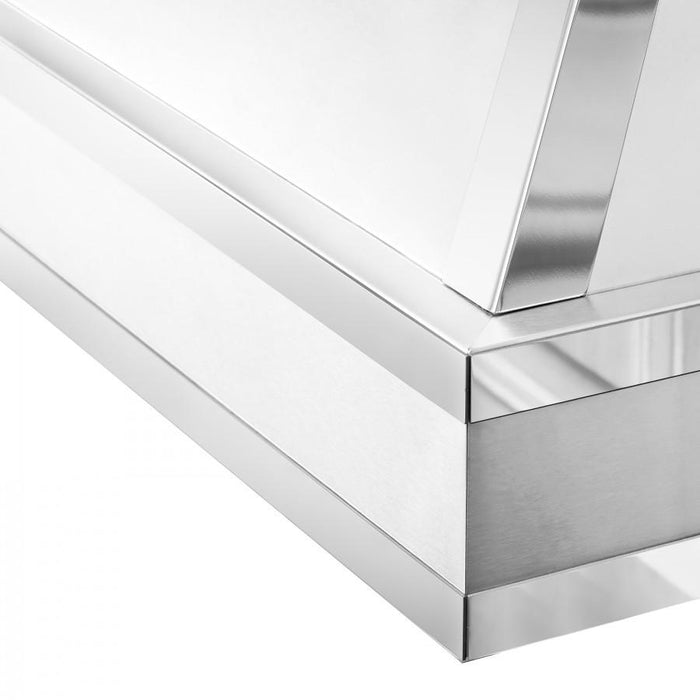 ZLINE 30" Wall Range Hood. DuraSnow Stainless, Mirror Accents, 655MR - 30 - Farmhouse Kitchen and Bath