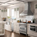ZLINE 30" Wall Range Hood. DuraSnow Stainless, Mirror Accents, 655MR - 30 - Farmhouse Kitchen and Bath