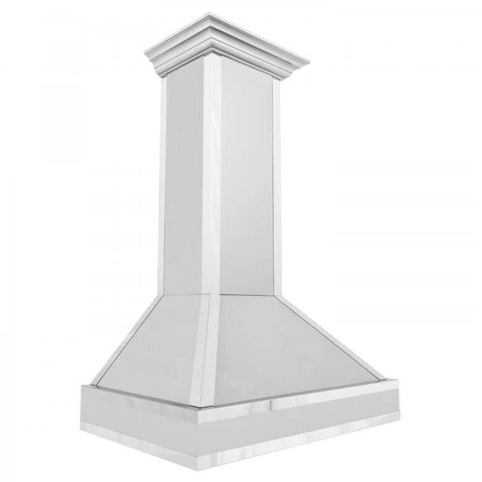 ZLINE 30" Wall Range Hood. DuraSnow Stainless, Mirror Accents, 655MR - 30 - Farmhouse Kitchen and Bath