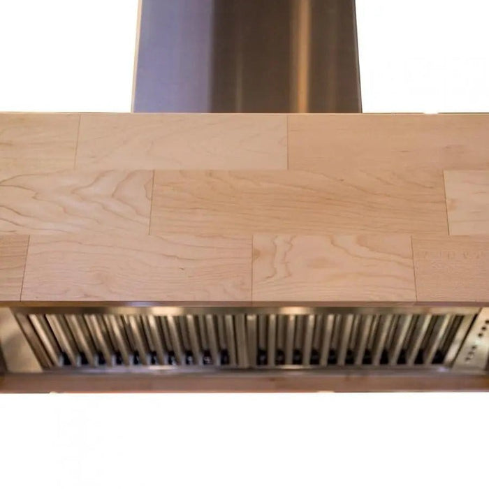 ZLINE 30" Wooden Island Range Hood, Butcher Block, 681iM - 30 - Farmhouse Kitchen and Bath