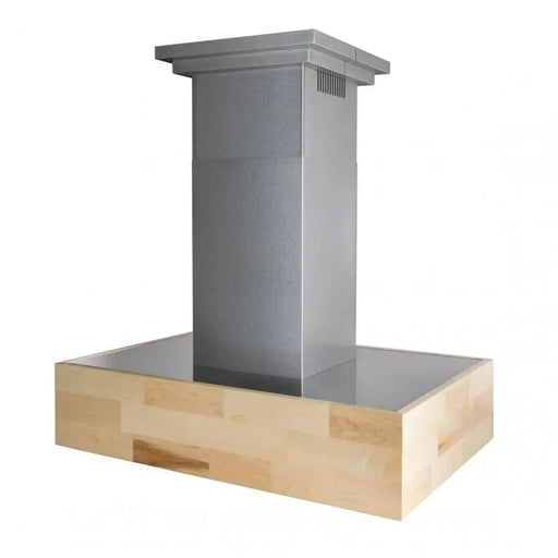 ZLINE 30" Wooden Island Range Hood, Butcher Block, 681iM - 30 - Farmhouse Kitchen and Bath