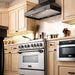 ZLINE 30"Wooden Wall Range Hood, Rustic Dark, KPDD - 30 - Farmhouse Kitchen and Bath