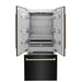 ZLINE 36" Autograph 19.6 cu. ft. 3 - Door French Door Fridge Water/Ice Dispenser Black Stainless Steel Champagne Bronze Accents RBIVZ - BS - 36 - CB - Farmhouse Kitchen and Bath