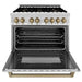 ZLINE 36" Autograph Dual Fuel Range, Stainless Steel, RAZ - 36 - CB - Farmhouse Kitchen and Bath