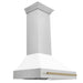 ZLINE 36" Autograph DuraSnow White Range Hood 8654SNZ - WM36 - CB - Farmhouse Kitchen and Bath