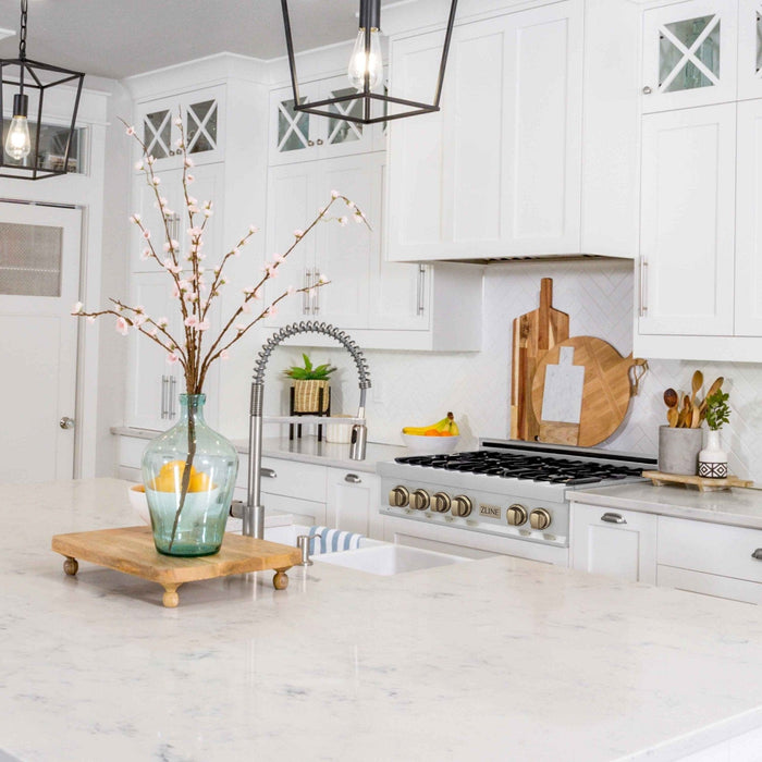 ZLINE 36" Autograph Rangetop Stainless, Bronze Accents, RTZ - 36 - CB - Farmhouse Kitchen and Bath