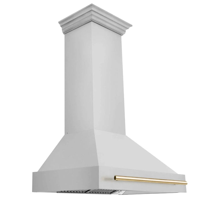 ZLINE 36" Autograph Stainless Wall Range Hood, 8654STZ - 36 - G - Farmhouse Kitchen and Bath