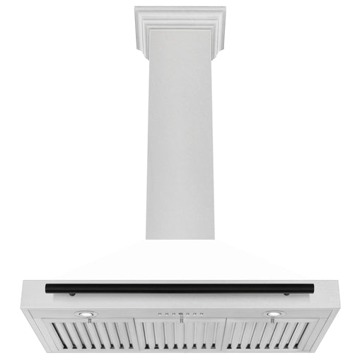 ZLINE 36" Autograph Stainless Wall Range Hood KB4SNZ - WM36 - MB - Farmhouse Kitchen and Bath