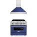 ZLINE 36" Bundle Range RAS - BM - 36 & Range Hood 8654BM - 36, 2KP - RASBMRH36 - Farmhouse Kitchen and Bath