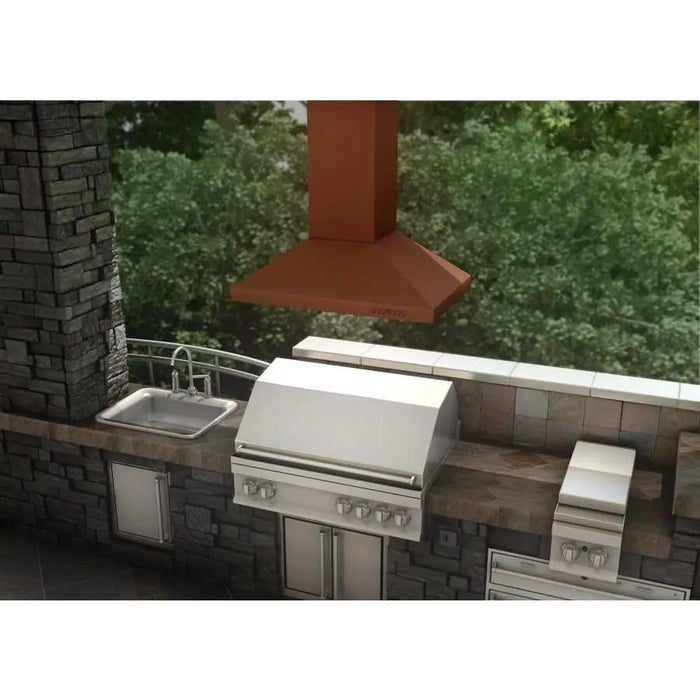 ZLINE 36" Copper Island Range Hood 8KL3iC - 36 - Farmhouse Kitchen and Bath