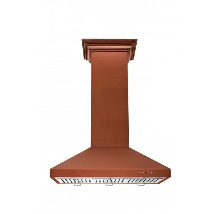 ZLINE 36" Copper Island Range Hood 8KL3iC - 36 - Farmhouse Kitchen and Bath