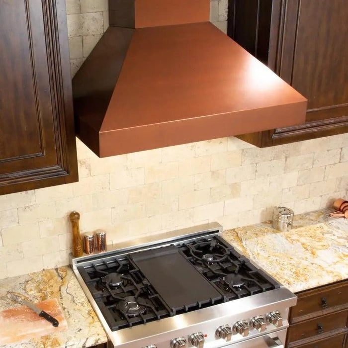 ZLINE 36" Copper Wall Range Hood, 8667C - 36 - Farmhouse Kitchen and Bath