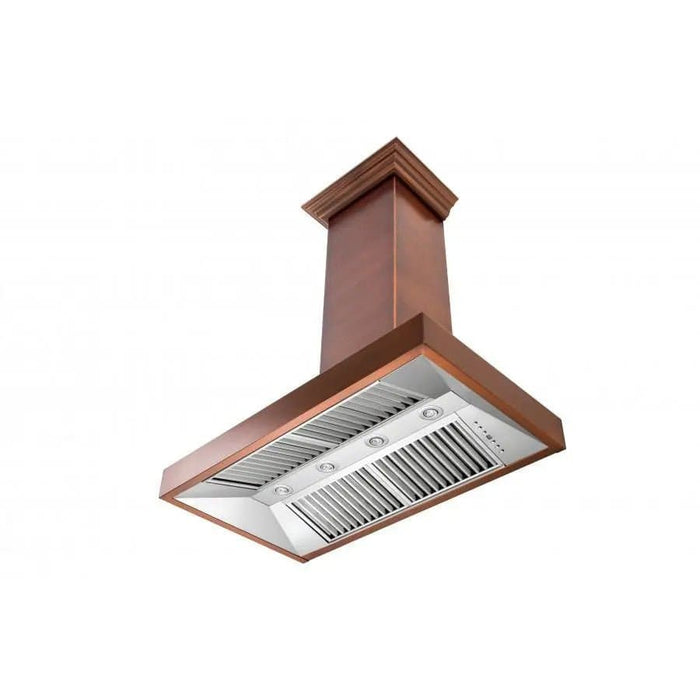 ZLINE 36" Copper Wall Range Hood, 8667C - 36 - Farmhouse Kitchen and Bath