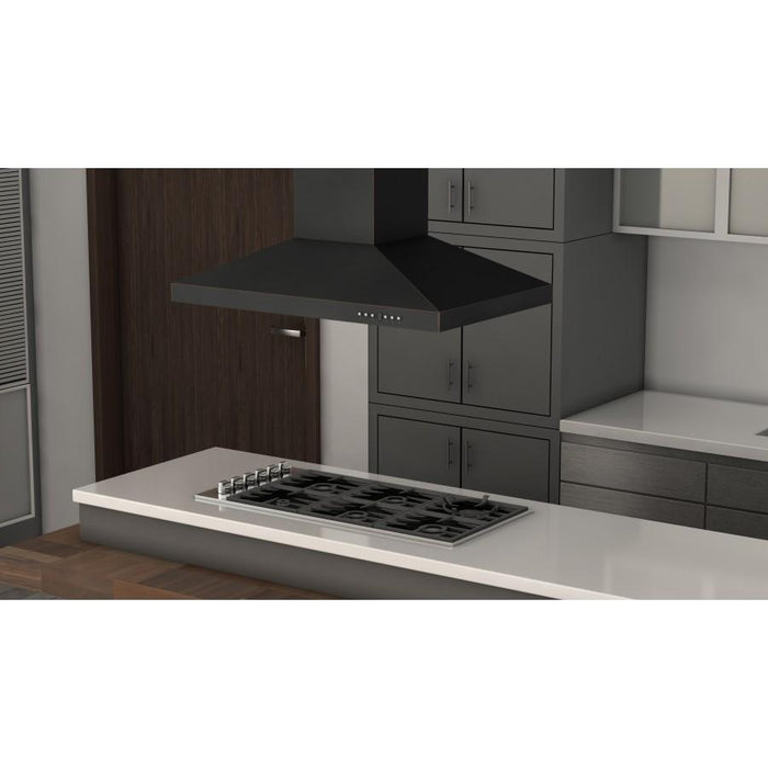 ZLINE 36" Designer Series Oil - Rubbed Bronze Island Range Hood, 8KL3iB - 36 - Farmhouse Kitchen and Bath