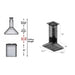 ZLINE 36" Designer Series Oil - Rubbed Bronze Island Range Hood, 8KL3iB - 36 - Farmhouse Kitchen and Bath