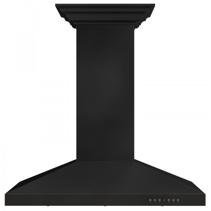 ZLINE 36" Designer Series Oil - Rubbed Bronze Island Range Hood, 8KL3iB - 36 - Farmhouse Kitchen and Bath