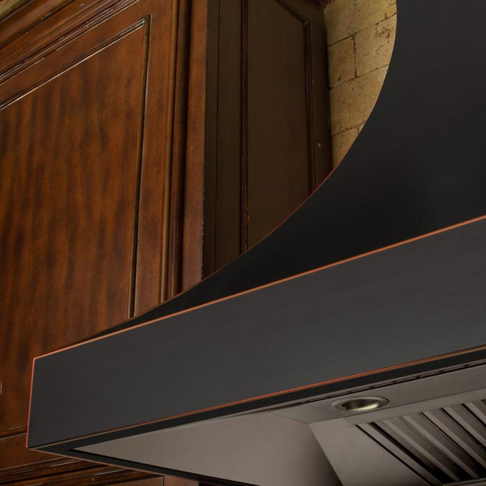 ZLINE 36" Designer Series Oil - Rubbed Bronze Wall Range Hood, 8632B - 36 - Farmhouse Kitchen and Bath