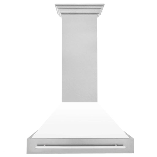 ZLINE 36" DuraSnow® Stainless Steel Range Hood 8654SNX - WM - 36 - Farmhouse Kitchen and Bath