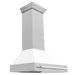 ZLINE 36" DuraSnow® Stainless Steel Range Hood 8654SNX - WM - 36 - Farmhouse Kitchen and Bath