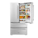 ZLINE 36" French Door Refrigerator with Ice Maker, Stainless Steel, RFM - 36 - Farmhouse Kitchen and Bath