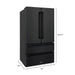 ZLINE 36" French Door Refrigerator,Ice Maker,Black Stainless,RFM - 36 - BS - Farmhouse Kitchen and Bath
