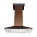 ZLINE 36" Hand Hammered Copper Island Range Hood, 8GL2Hi - 36 - Farmhouse Kitchen and Bath