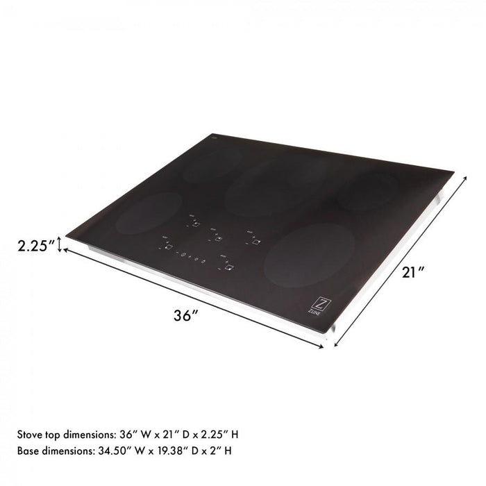 ZLINE 36" Induction Cooktop, 5 Burners, RCIND - 36 - Farmhouse Kitchen and Bath