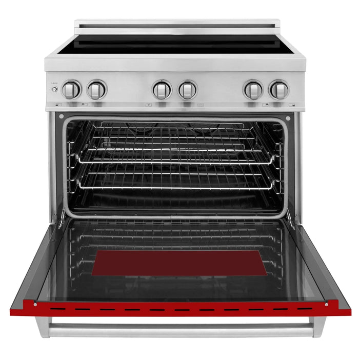 ZLINE 36" Induction Range in DuraSnow Stainless Steel RAIND - RG - 36 - Farmhouse Kitchen and Bath
