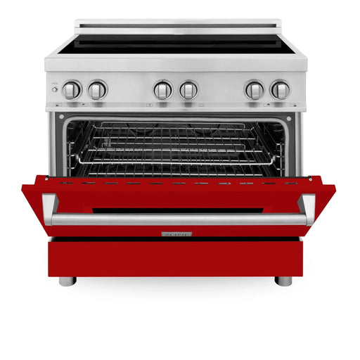 ZLINE 36" Induction Range in DuraSnow Stainless Steel RAIND - RG - 36 - Farmhouse Kitchen and Bath