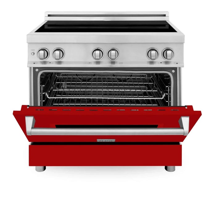 ZLINE 36" Induction Range in DuraSnow Stainless Steel RAIND - RG - 36 - Farmhouse Kitchen and Bath