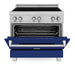 ZLINE 36" Induction Range in DuraSnow with a 4 Element Stove and Electric Oven RAINDS - BG - 36 - Farmhouse Kitchen and Bath
