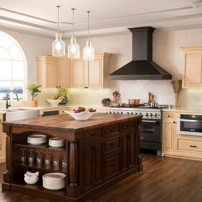 ZLINE 36" Oil - Rubbed Bronze Wall Range Hood, 8667B - 36 - Farmhouse Kitchen and Bath