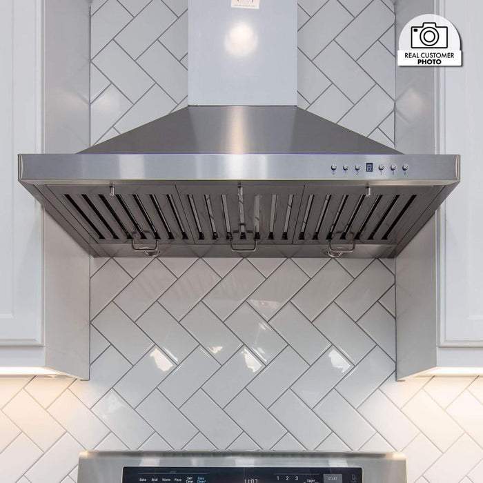ZLINE 36" Outdoor/Indoor Stainless Steel Wall Range Hood, KB - 304 - 36 - Farmhouse Kitchen and Bath
