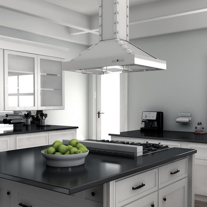ZLINE 36" Porcelain Rangetop in Snow Stainless, RTS - 36 - Farmhouse Kitchen and Bath