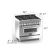ZLINE 36" Professional Dual Fuel Range with Blue Gloss Door, RA - BG - 36 - Farmhouse Kitchen and Bath