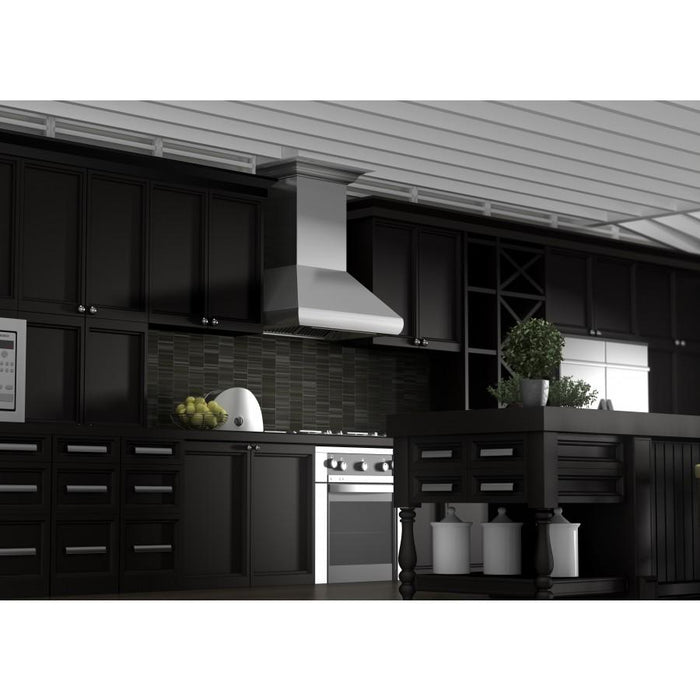 ZLINE 36" Professional Wall Range Hood, Stainless Steel, 587CRN - 36 - Farmhouse Kitchen and Bath