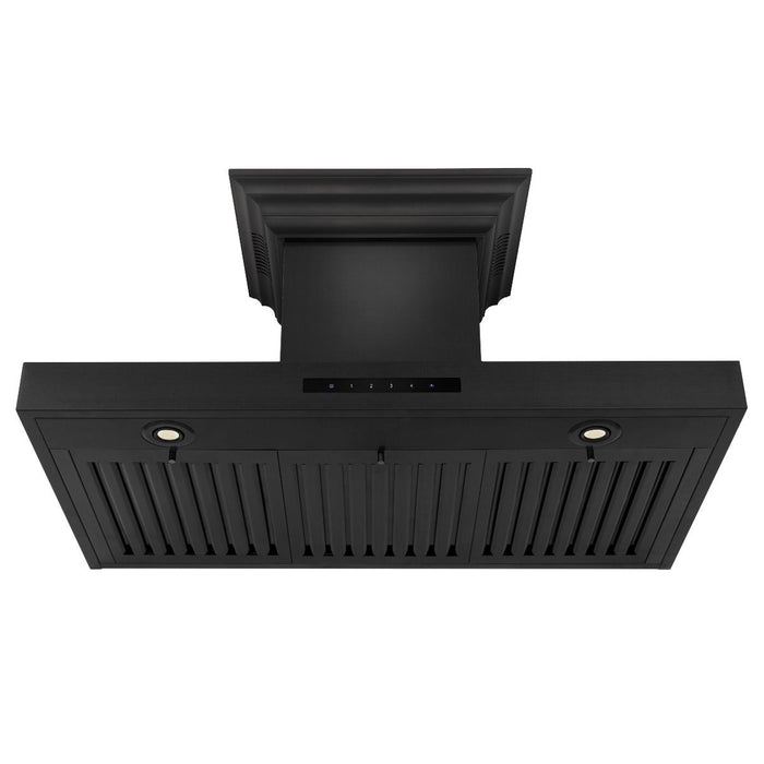 ZLINE 36" Range Hood, Black Stainless Steel, Speakers, BSKENCRN - BT - 36 - Farmhouse Kitchen and Bath