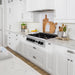 ZLINE 36" Rangetop, DuraSnow Stainless, MatteBlack Accents, RTSZ - 36 - MB - Farmhouse Kitchen and Bath