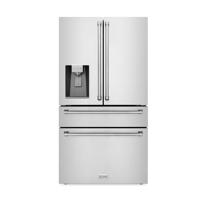 ZLINE 36" Refrigerator, Water, Ice Dispenser, Fingerprint Resistant, RFM - W - 36 - Farmhouse Kitchen and Bath
