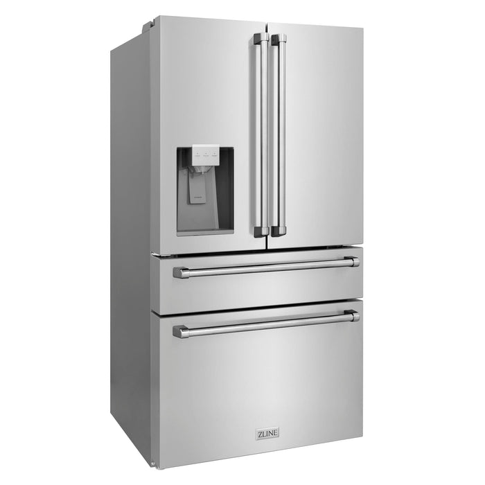 ZLINE 36" Refrigerator, Water, Ice Dispenser, Fingerprint Resistant, RFM - W - 36 - Farmhouse Kitchen and Bath