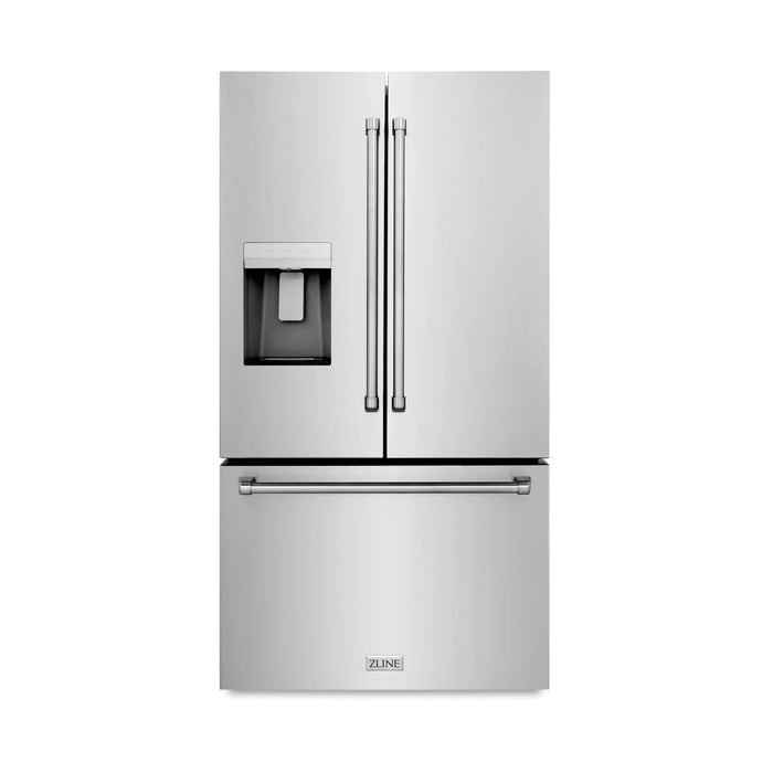 ZLINE 36" Refrigerator, Water, Ice Dispenser, Fingerprint Resistant, RSM - W - 36 - Farmhouse Kitchen and Bath