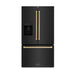 ZLINE 36" Refrigerator, Water, Ice Dispenser, Fingerprint Resistant, RSMZ - W - 36 - BS - CB - Farmhouse Kitchen and Bath