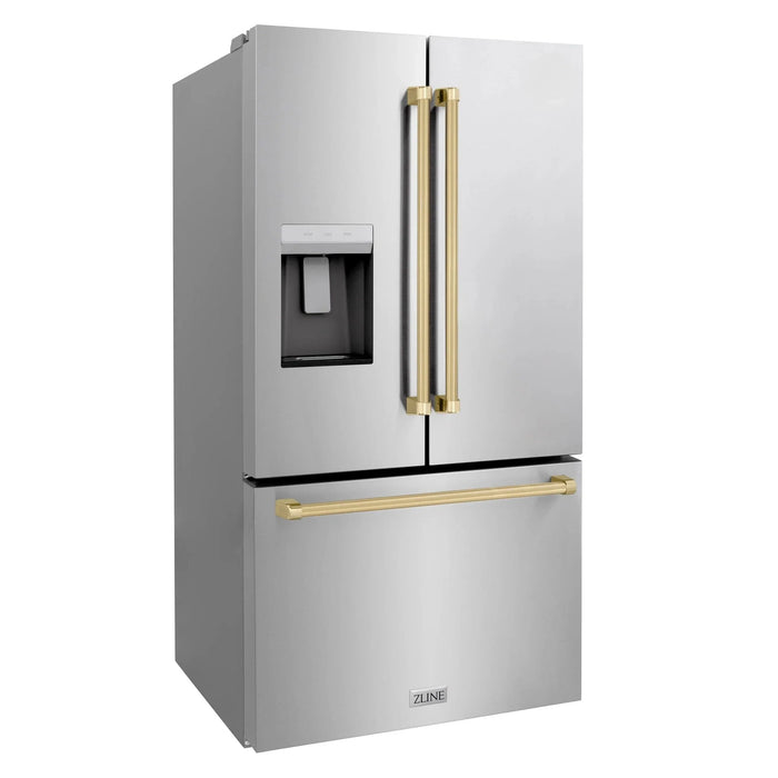 ZLINE 36" Refrigerator, Water, Ice Dispenser, Fingerprint Resistant, RSMZ - W - 36 - CB - Farmhouse Kitchen and Bath