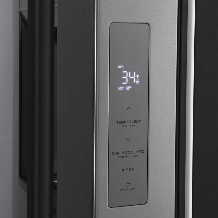 ZLINE 36" Refrigerator, Water, Ice Dispenser, Fingerprint Resistant, RSMZ - W - 36 - MB - Farmhouse Kitchen and Bath