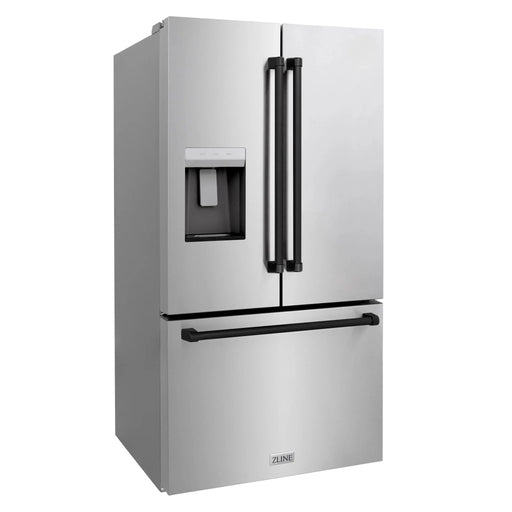ZLINE 36" Refrigerator, Water, Ice Dispenser, Fingerprint Resistant, RSMZ - W - 36 - MB - Farmhouse Kitchen and Bath