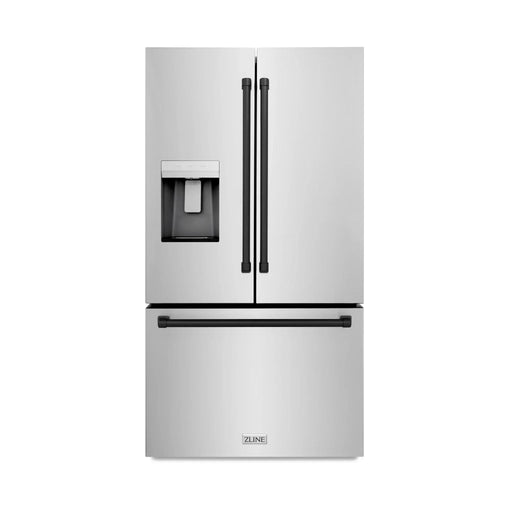 ZLINE 36" Refrigerator, Water, Ice Dispenser, Fingerprint Resistant, RSMZ - W - 36 - MB - Farmhouse Kitchen and Bath