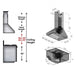 ZLINE 36" Remote Dual Blower Stainless Wall Range Hood, 597 - RD - 36 - Farmhouse Kitchen and Bath