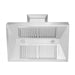 ZLINE 36" Snow Finish Stainless Range Hood with Snow Finish Shell, 8654SN - 36 - Farmhouse Kitchen and Bath